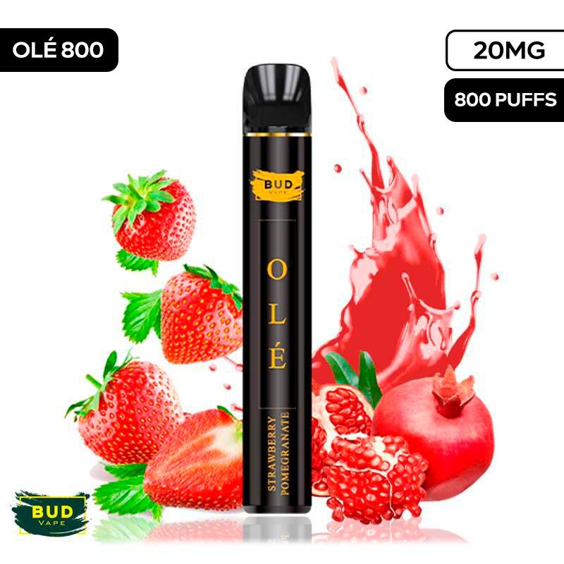 [Olé 800] Pod desechable Strawberry Pomegranate 20mg by Bud Vape