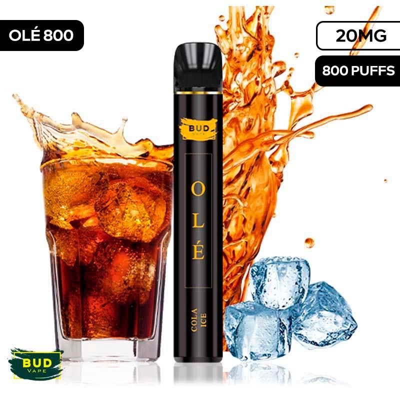 [Olé 800] Pod desechable Cola Ice 20mg by Bud Vape