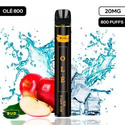 [Olé 800] Pod desechable Red Apple Ice Olé 20mg by Bud Vape