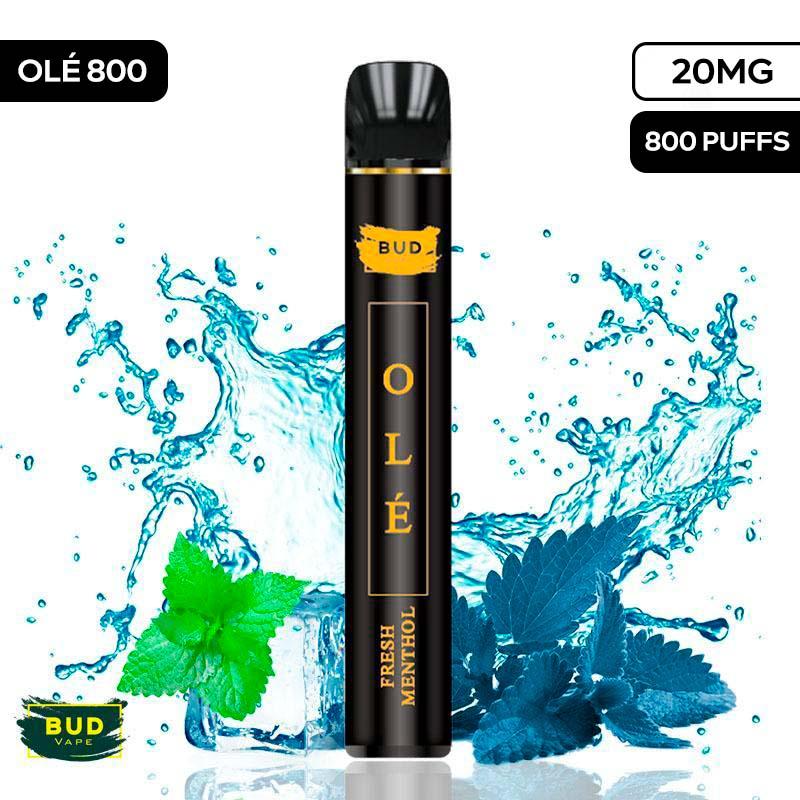 [Olé 800] Pod desechable Fresh Menthol Olé 20mg by Bud Vape