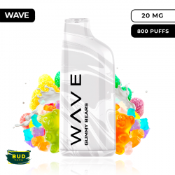 Wave 800 Bud Vape Gummy Bears 20mg