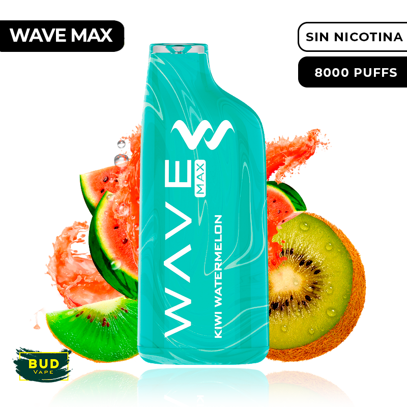 Wave Max 8000 Bud Vape Kiwi Watermelon 0mg