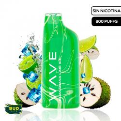 Wave 800 Bud Vape ZERO Guanabana Lime Ice 0mg